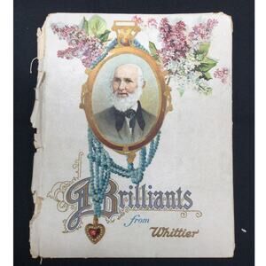 Antique Poetry Brilliants from Whittier by John Greenleaf Whittier